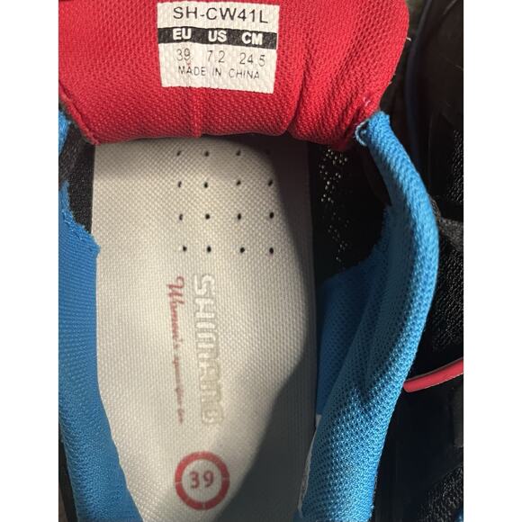 Women’s Shimano SH-CW41L Indoor Cycling bicycle SHOES Eur 39 / US 7 - Picture 6 of 8